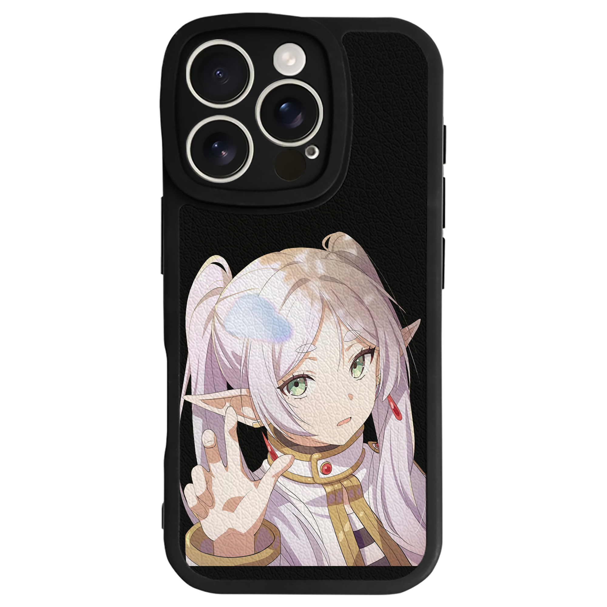 （画像用） 葬送のフリーレン Frieren 【iPhone 16シリーズ対応】シリコンスマホケース（レザー調） 材質：シリコン